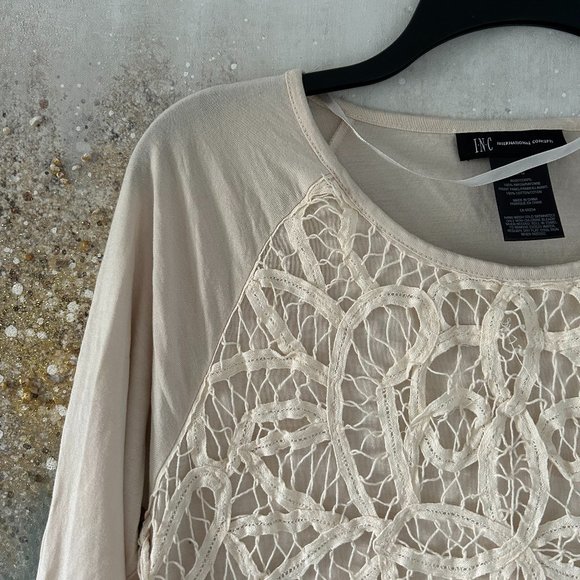 INC International Concepts Crochet Knit Top (NWOT) - Picture 5 of 8